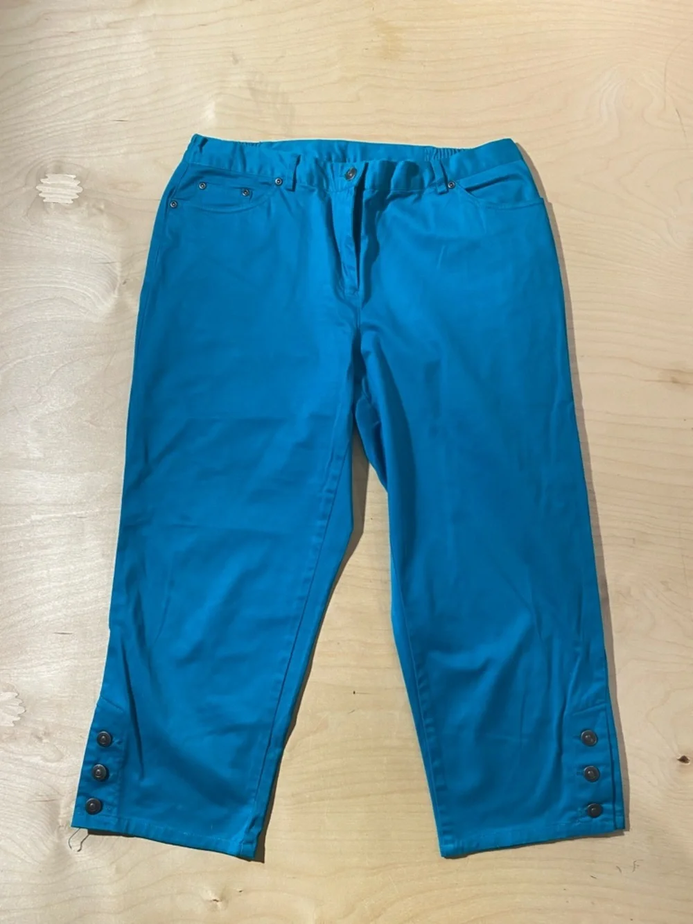 Ruby Rd. Teal Petite Pants 12P (QZ)